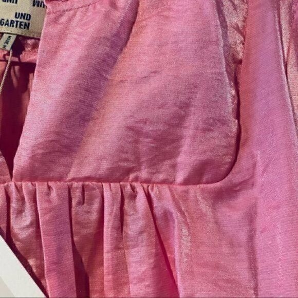 Baum Und Pferdgarten Abernathy Rosebloom Pink Baby Doll Dress sz EU42 US12 Silk - Picture 14 of 15